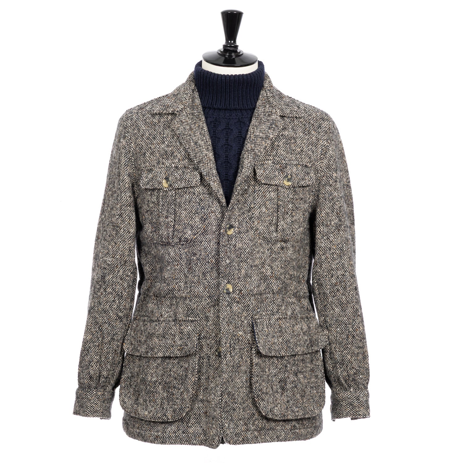 Justo Gimeno exclusive x MJ: Field Jacket "Sahara" made from original Donegal Tweed